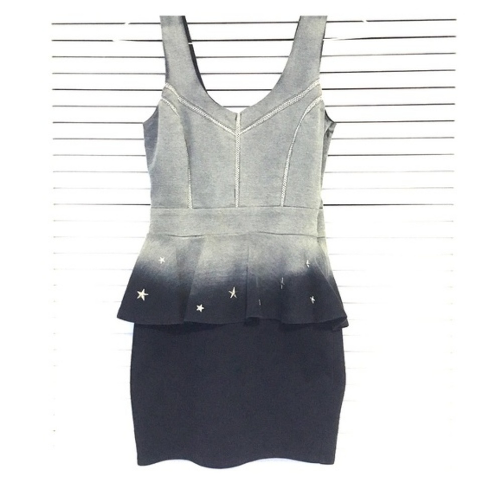 Mustard Seed peplum blue dress | Size S